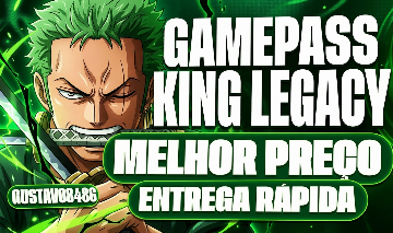 Frutas Permanentes e Game Pass King Legacy - Melhor Preço!