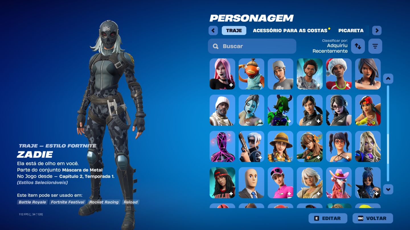 Conta Full acesso Fortnite
