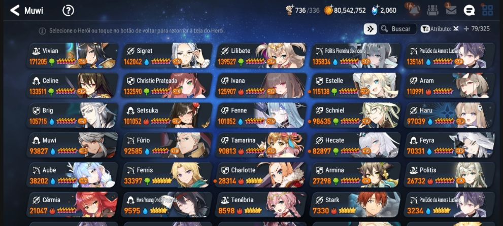 Epic Seven Conta Mid Game Rank S15 com Elvira ML e PvP Encaminhado e Recursos