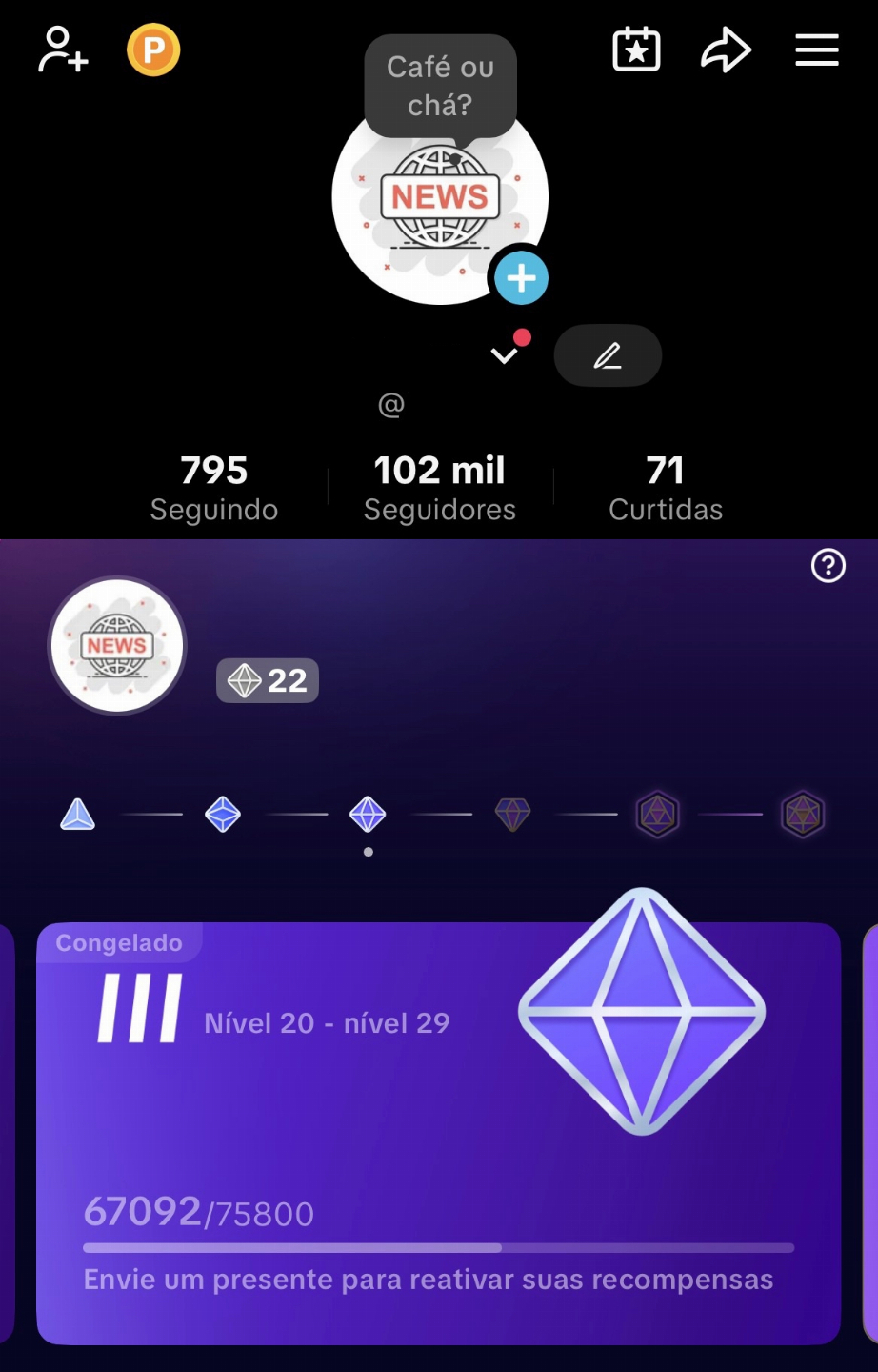 [PROMOÇÃO] Contas De TikTok Com Seguidores | 60K, 61K, 83K, 84K, 87K & 102K
