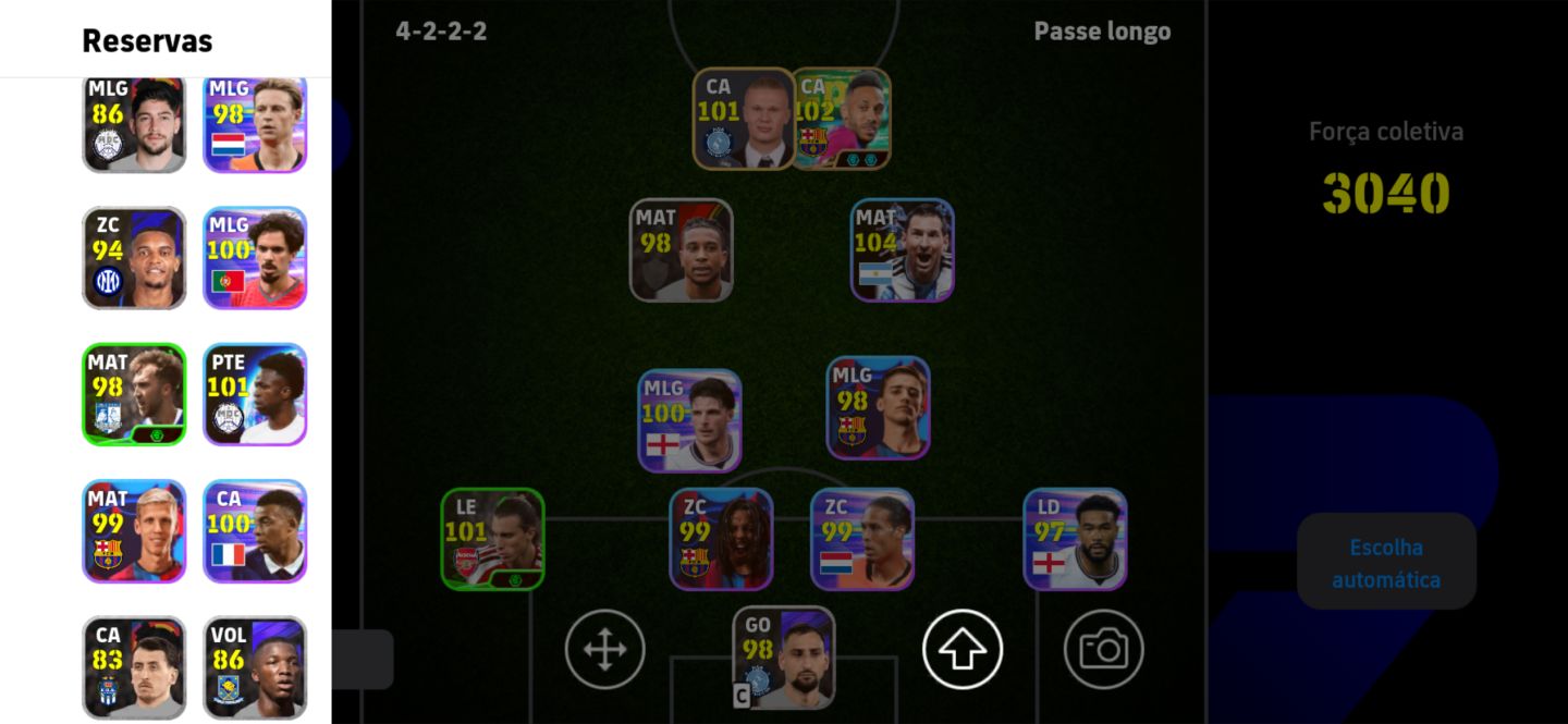 Conta de effotbal