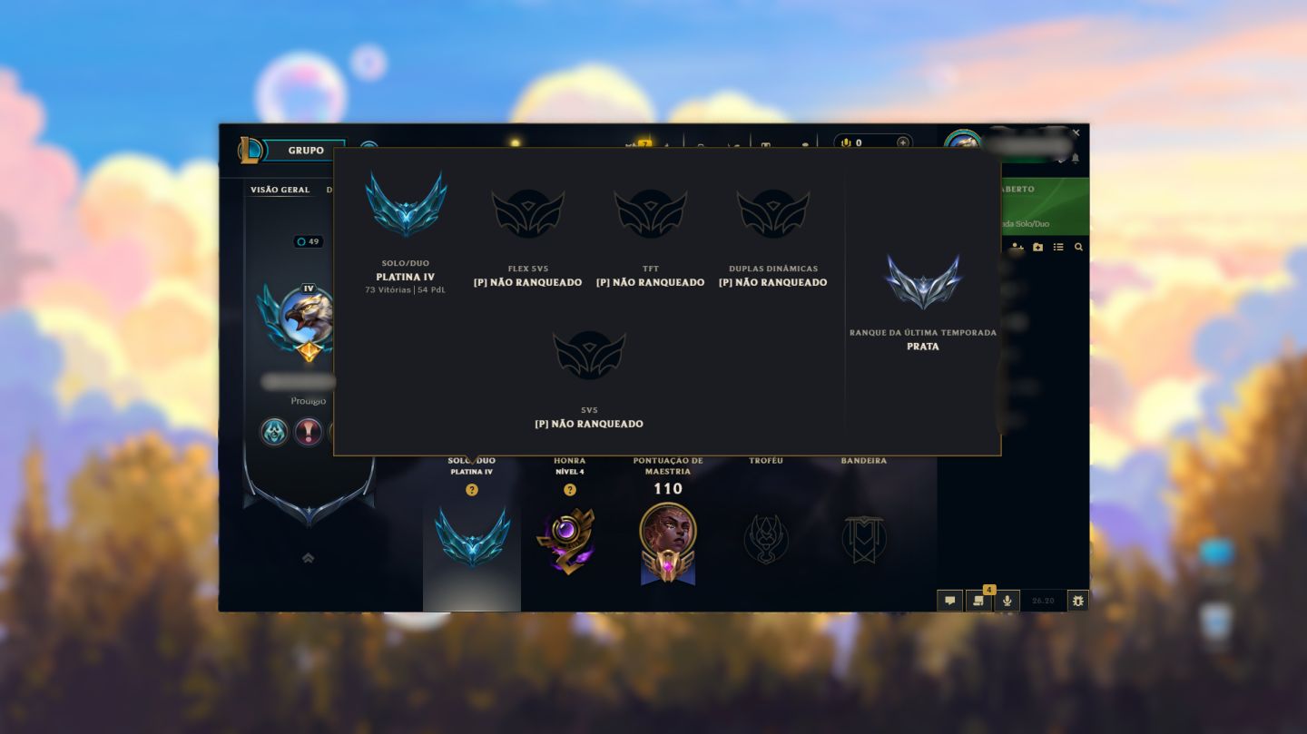 Conta Platina IV 32 PDL NOVA - LEE SIN ESCAMAS CELESTIAIS, FIDDLE FESTA SUPRESA!