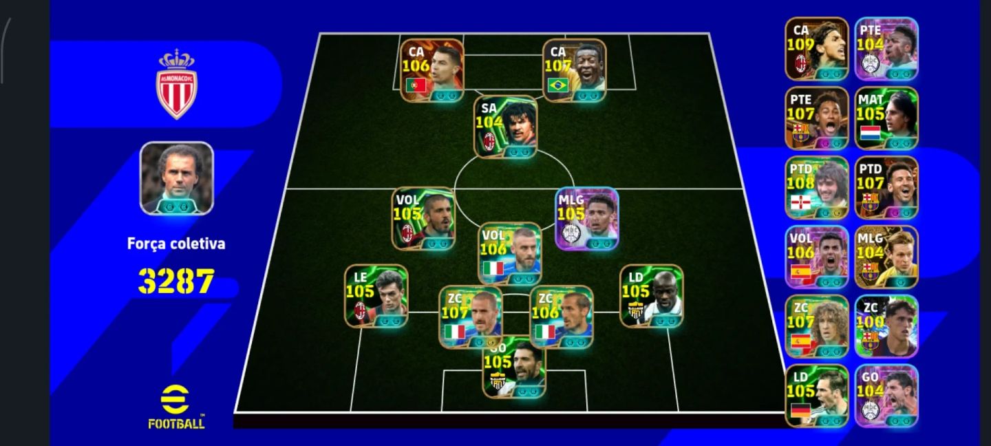CONTA FULL EFOOTBALL, TIME PERFEITO, VERSÁTIL E COM ALTO RENDIMENTO NO PRECINHO!