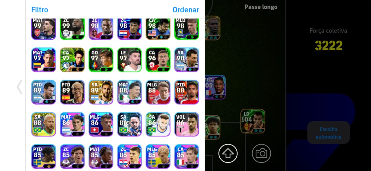 CONTA TOP 3222++ HAZARD/ OKOCHA/ NEYMAR/ OLISE/ PACKS E+++