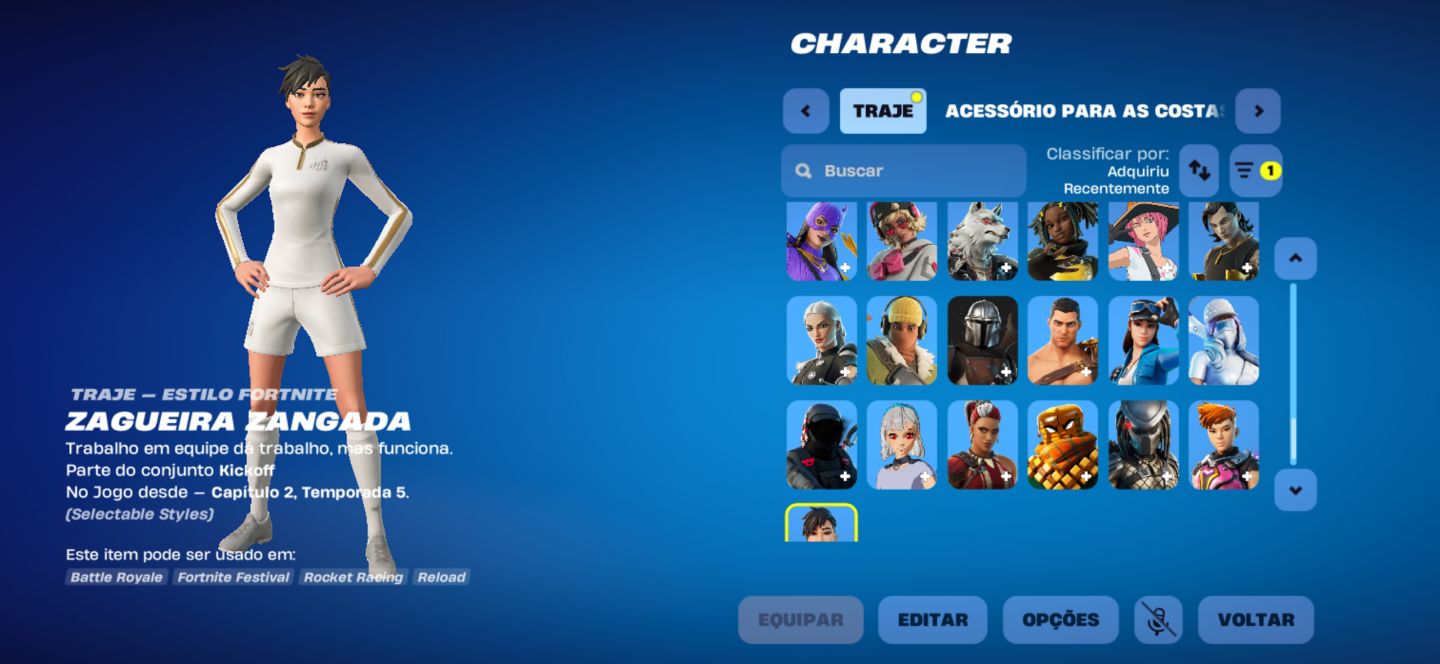 Conta fortinite