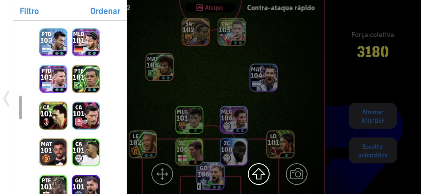 CONTA BRABA DE eFootball! Elenco forte, jogadores insanos e pronta pra jogar!