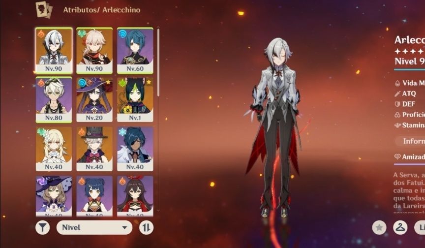 (REVENDA) Arlecchino + Bis, Kazuha, Liney + bis