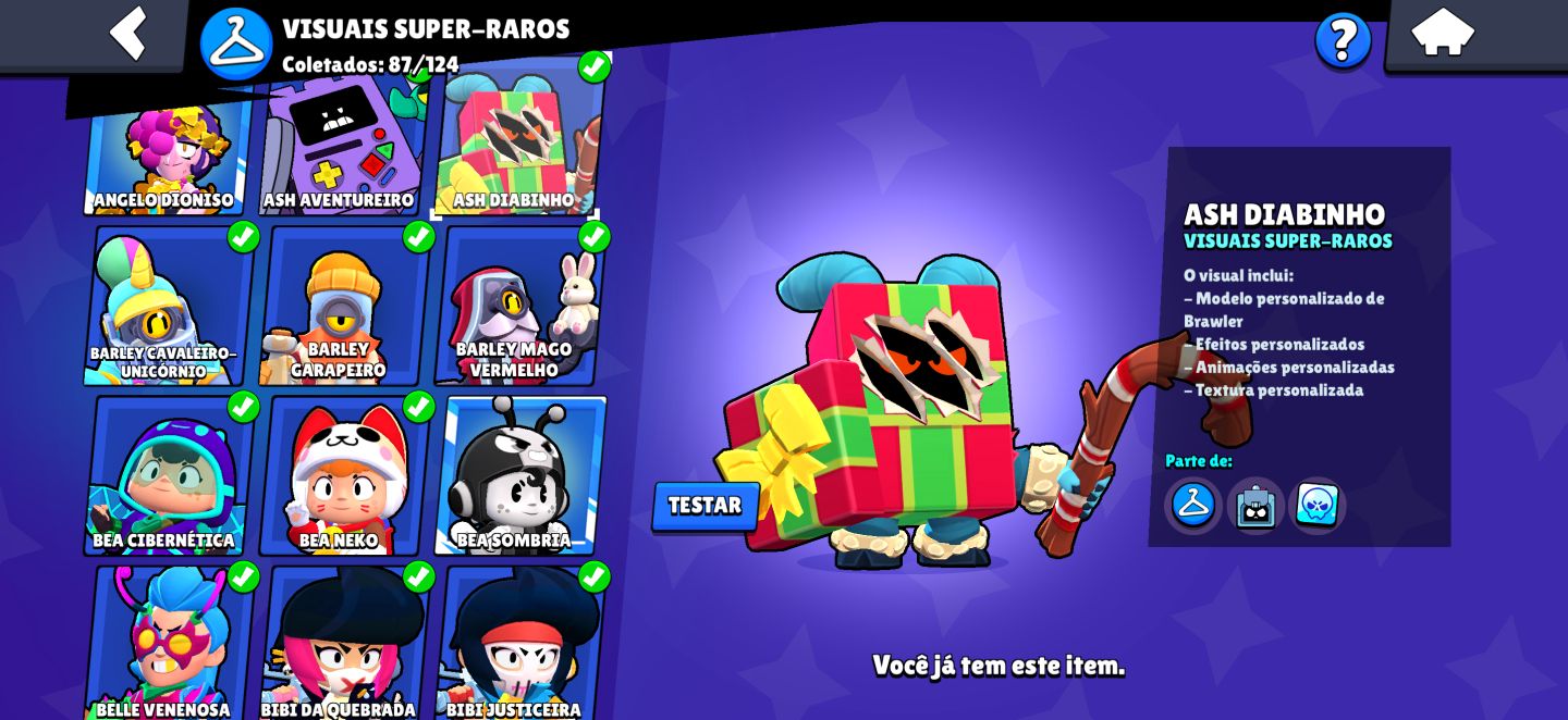 CONTA INCRÍVEL DE 72.7K DE TROFÉUS, 313 SKINS E TODOS OS BRAWLERS!