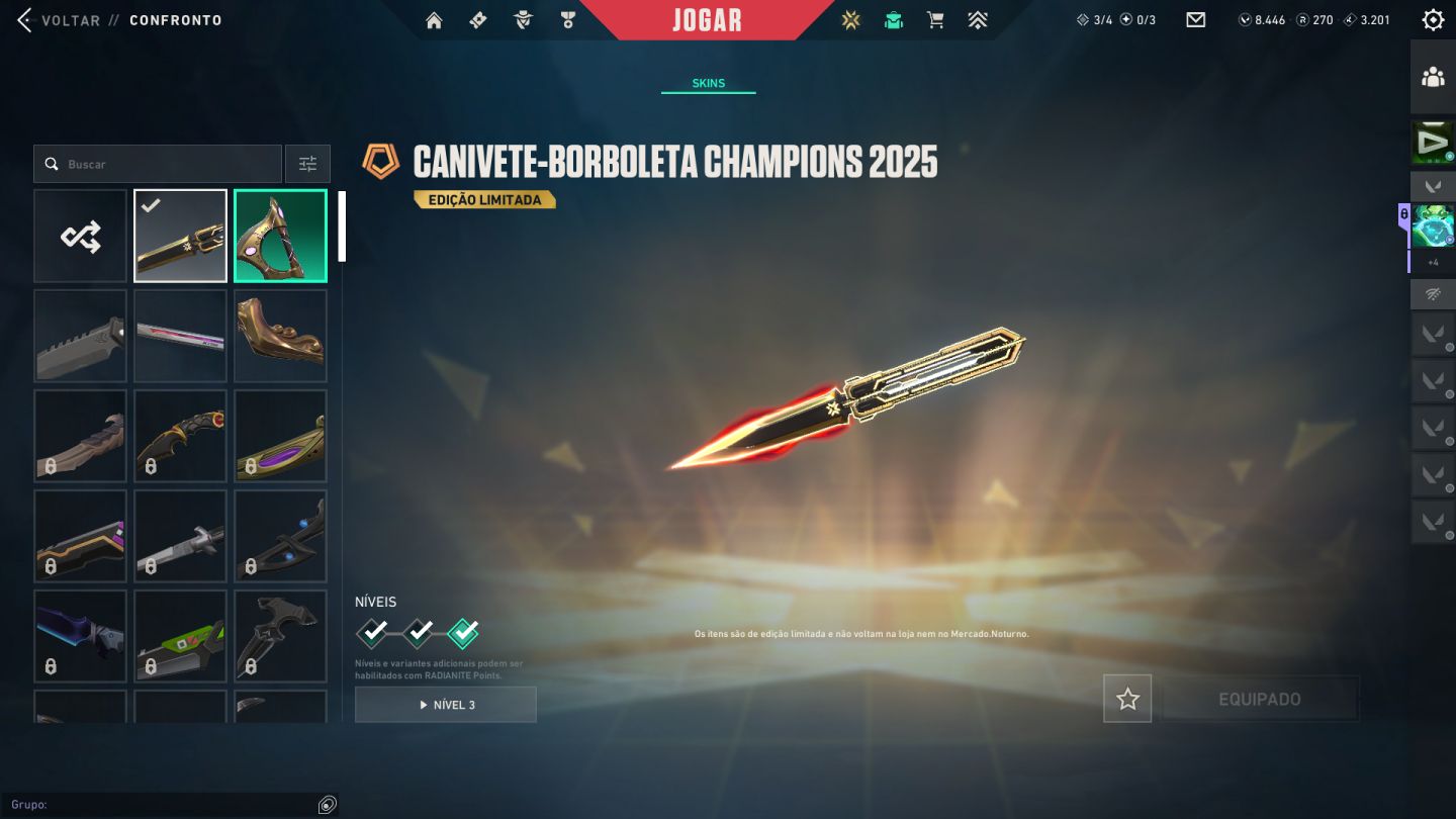 CONTA VALORANT CHAMPIONS 2025 9K de VP 1.5K GASTOS