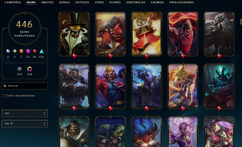 Conta LOL/Valorant Season 5, Skins de Prestigio e Gacha, Diamante