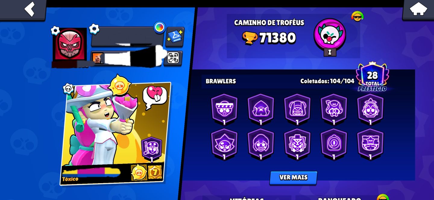 CONTA BRAWL STARS FULL || 71K TROF || TDS BRAWLERS, HIPER, BUFFIES || 300+ SKINS