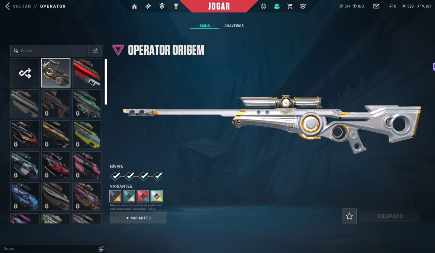 Conta Riot Valorant com skins de Vandal, Phantom, Awp, Faca e alguns passe, lol