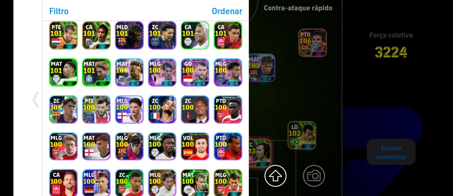 Conta de efootball no precinho com jogadores excelentes