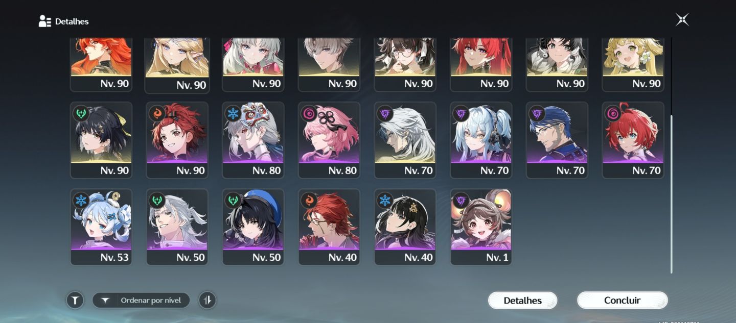 Conta End Game Wuthering Waves 16 T5 + várias assinaturas