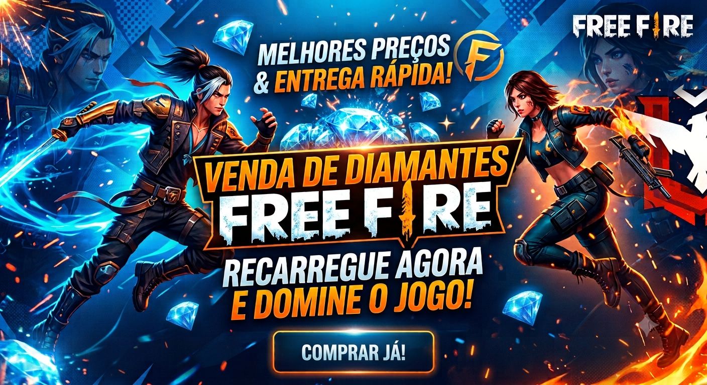 [MAIS VENDIDO] DIAMANTES FREE FIRE EM PROMOÇÃO!