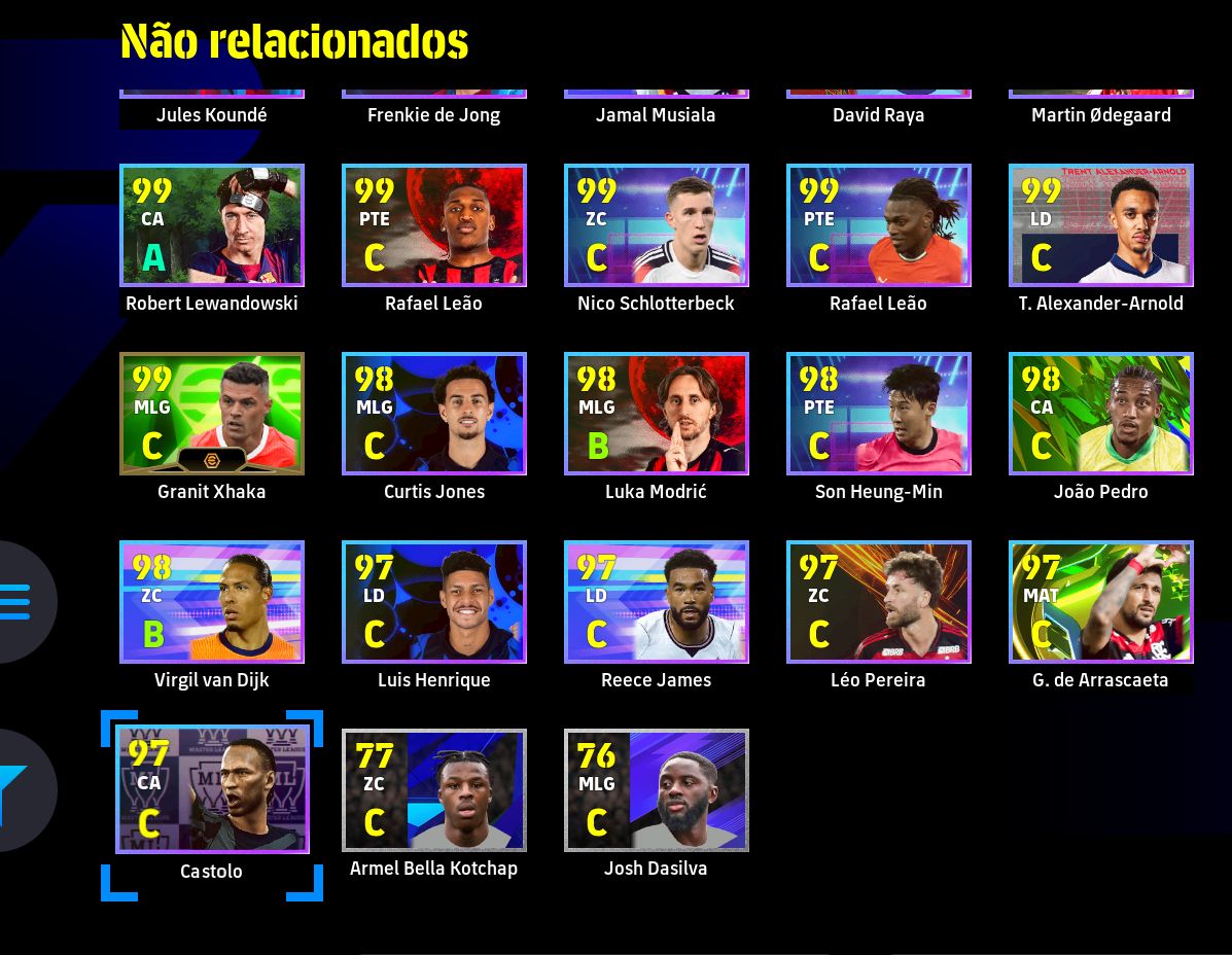 CONTA EFOOTBALL STEAM PC | FORÇA DO TIME 3244 | ELENCO FORTE | ÉPICOS E LENDA