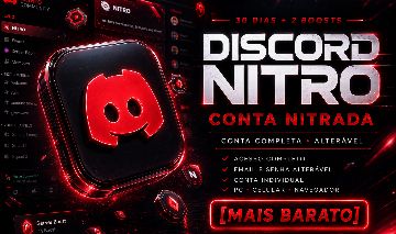 [MAIS BARATO] CONTA NITRADA + 2 BOOSTS + 30 DIAS + BRINDE