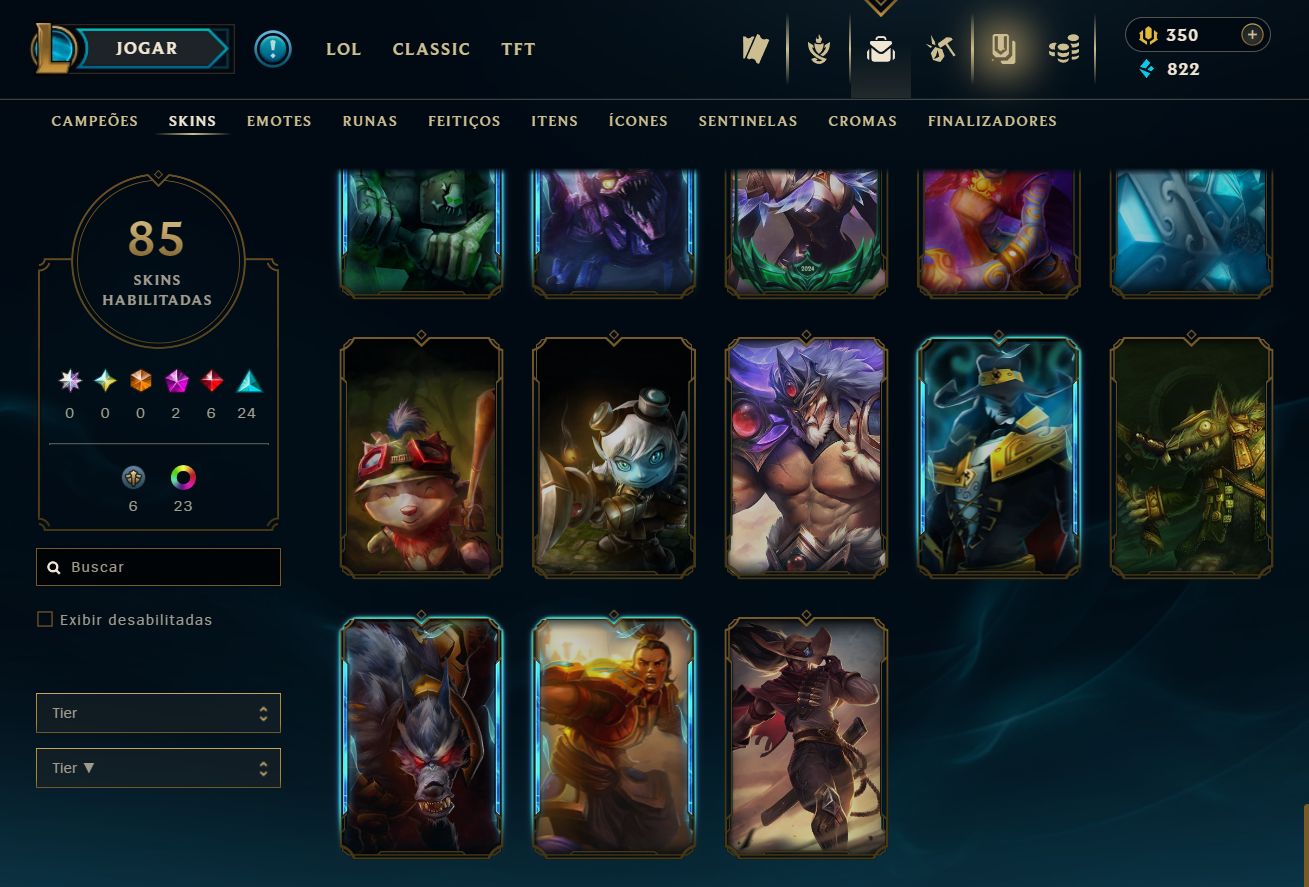 [ACESSO IMEDIATO] Ouro I em MD5 85 Skins