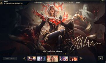 Conta League Of Legends + Pacote Ahri Lenda imortalizada (Level 416)