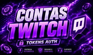 CONTAS TWITCH [TOKEN + LOGIN + SENHA] NOMES BRASILEIROS [GMAIL VERIFICADO]