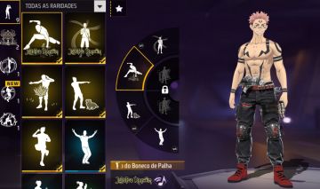 SKIN JUJUTSU KAISEN NOBARA + GOJO + SUKUNA DIAMANTES NEGATIVADOS