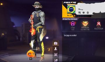 CONTA FREE FIRE GEMADA + PLANADOR CABELO ROSA !