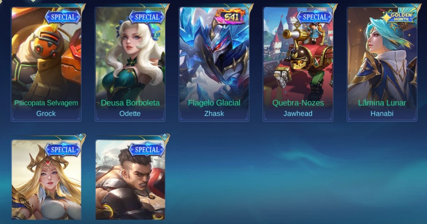 CONTA MLBB COM +7 ANOS DE HISTÓRIA | BORDAS EXCLUSIVAS & SKINS