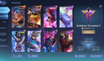 CONTA MOBILE LEGENDS COM 219 SKINS [SMURF] LEIA DESC