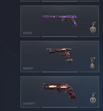 Conta valorant com vandal, phantom etc