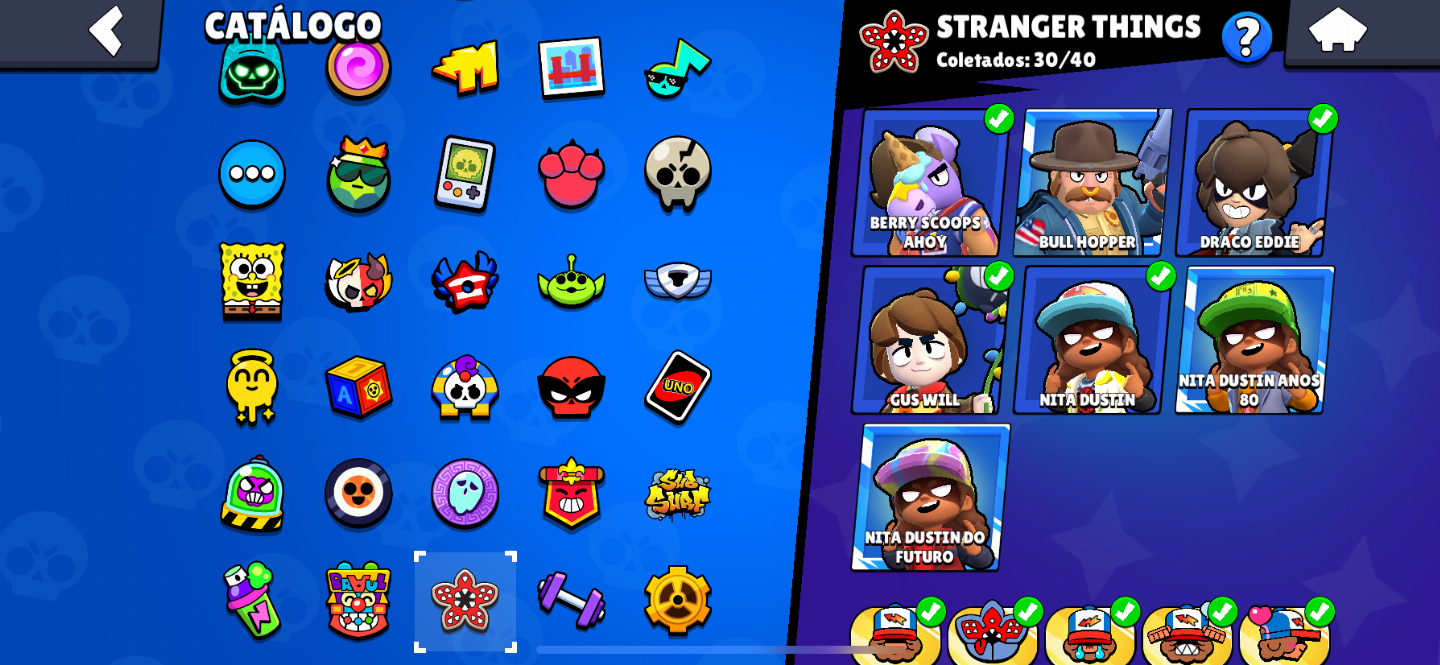 CONTA DE BRAWL STARS AVANÇADA 50K DE TROFEUS!