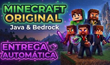 MINECRAFT JAVA+BEDROCK ORIGINAL(Full Acesso) ENTREGA AUTOMATICA + BRINDE