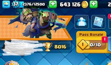 CONTA CLASH ROYALE 8016 TROFÉUS