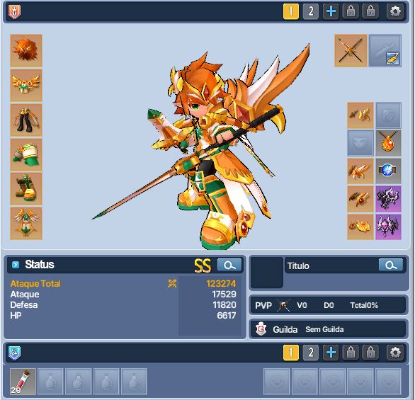 TODOS OS PERSSONAGENS COM BRINCO + PIERING DO CAOS- 4 CLASS- 4 SKILL-DESPERTAR++