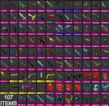 FACAS E ARMAS MURDER MYSTERY 2 Mm2 Roblox Outros Jogos Roblox 