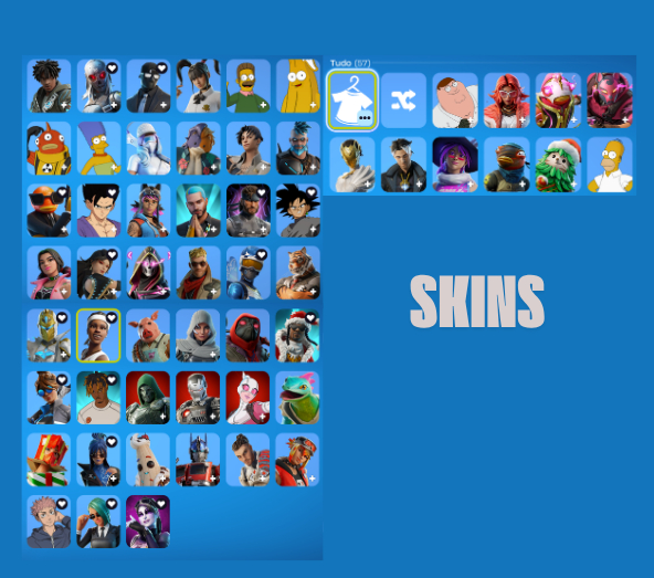 CONTA FULL ACESSO +50 SKINS PICARETAS MOCHILAS E V-BUCKS ETC