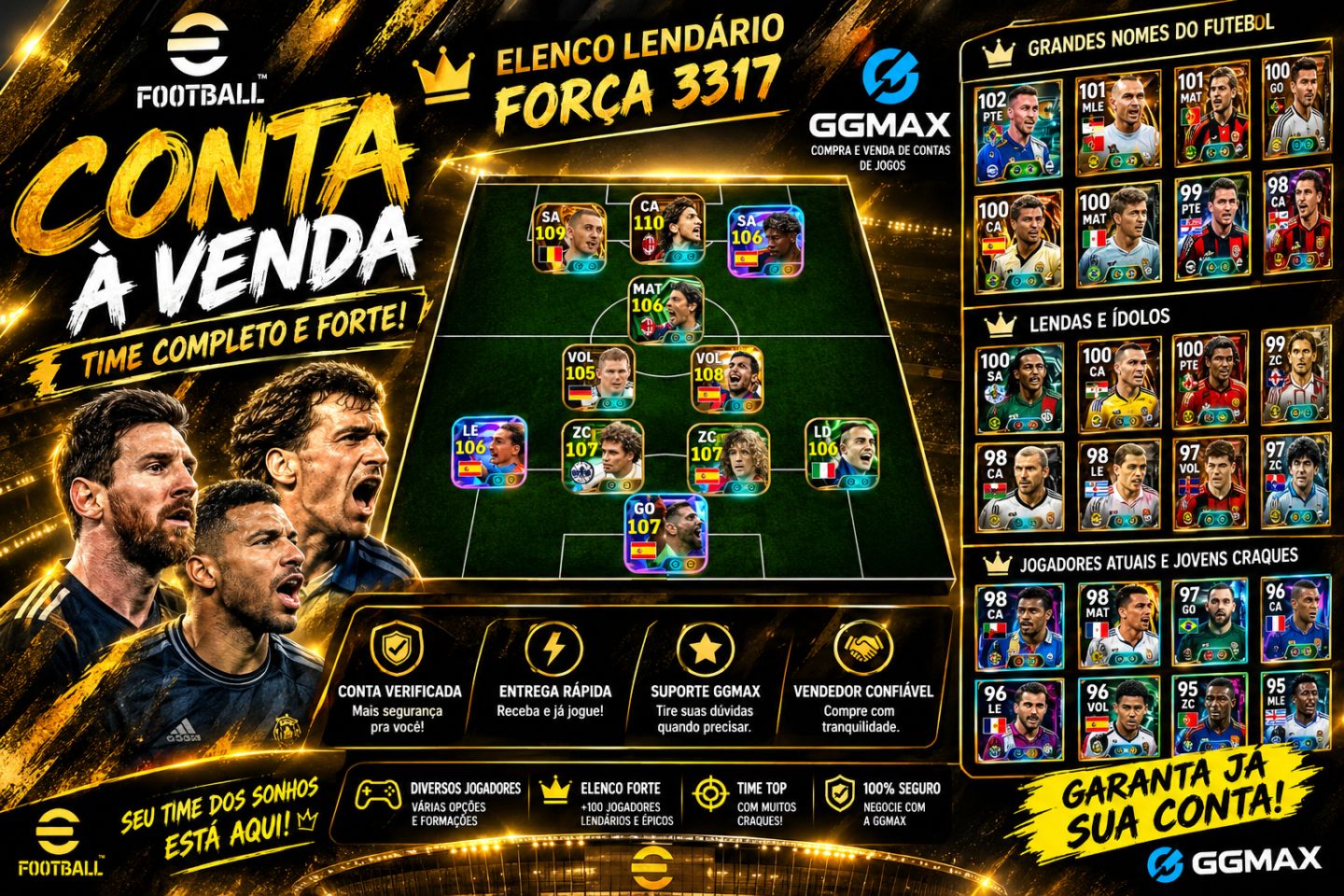 Conta braba de efootball