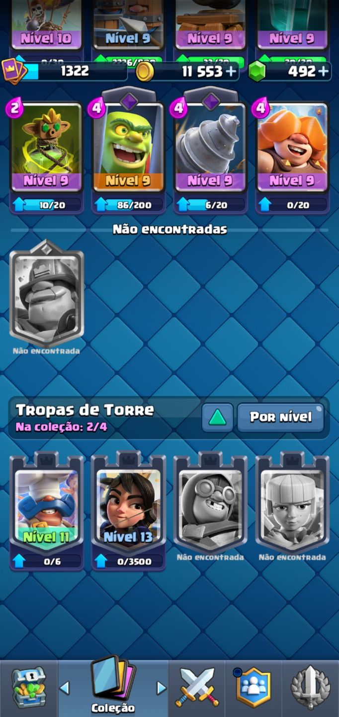CONTA CLASH ROYALE VETERANA (8 ANOS) 8500 TROFÉUS COM EVOLUÇÕES! pra sair rapido