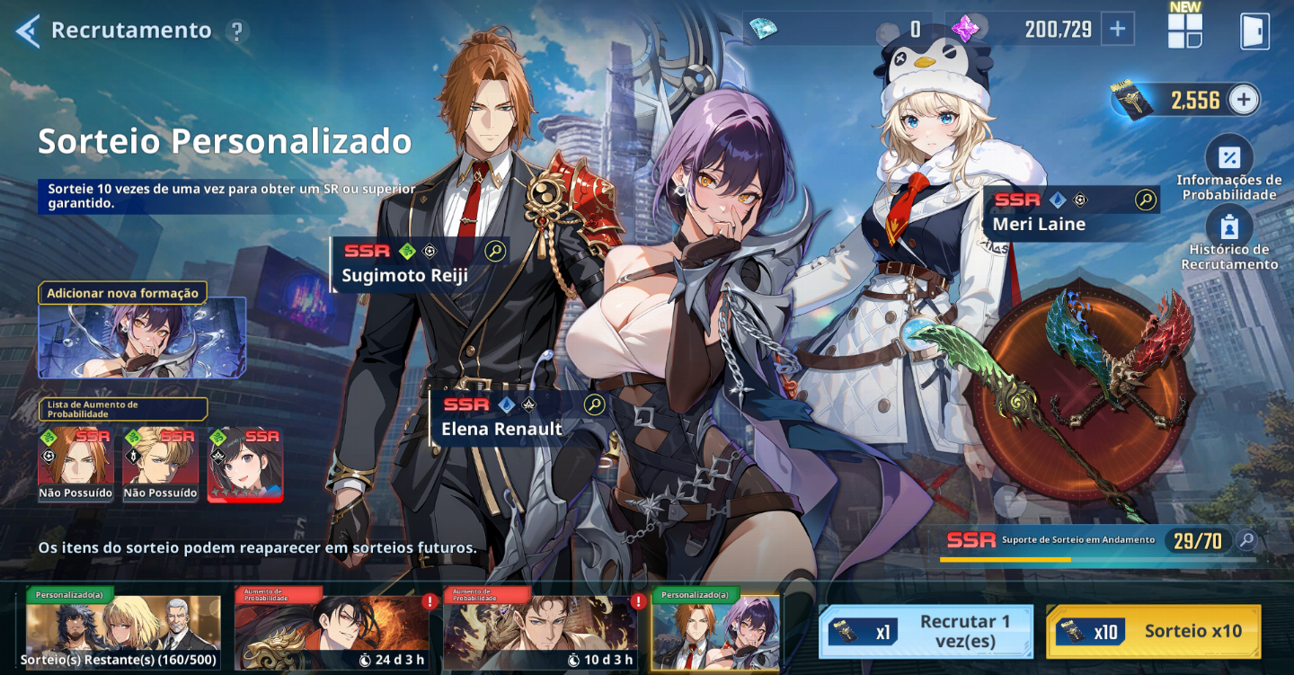 Solo Leveling: Arise - Conta Rerroll com 200Mil + Núcleos Mágicos