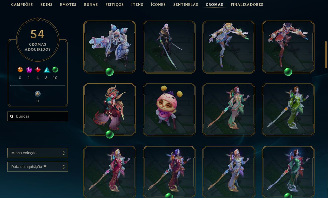 CONTA EX MESTRE 110 SKINS - ACEITO OFERTAS