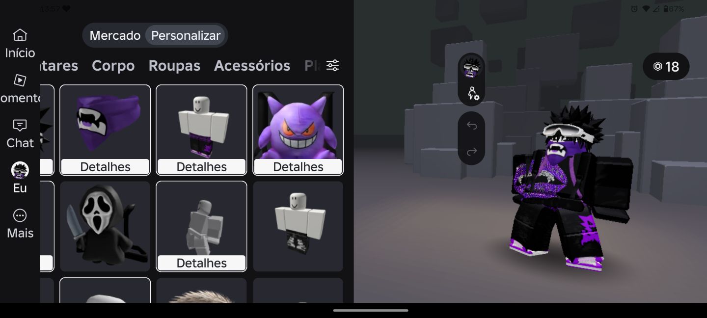 Conta de roube um ovo,iron soul, sobreviva ao assassino e mais de 2000 robux gst