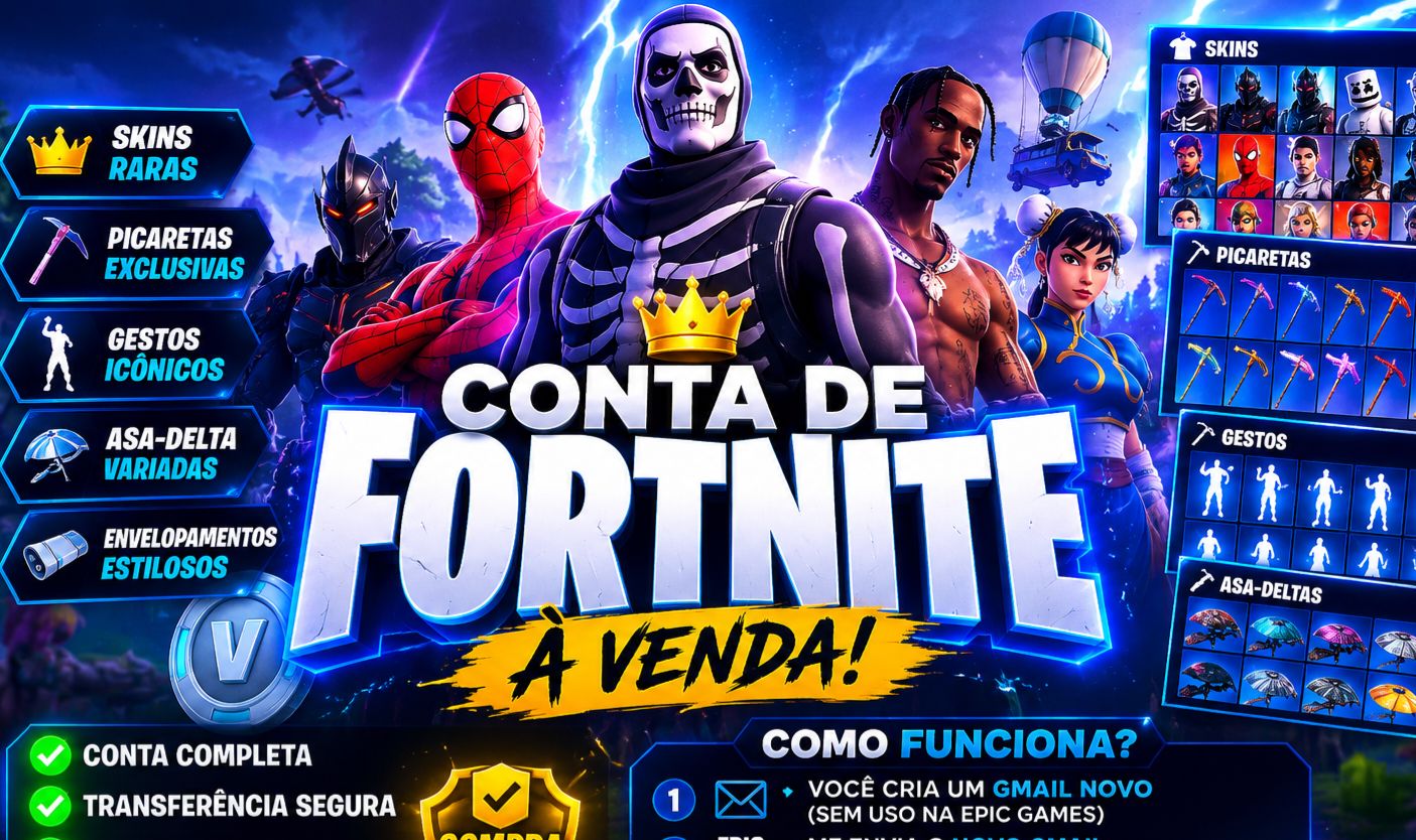 CONTA FORTNITE + SALVE O MUNDO FUNDADOR PARA SAIR HOJE