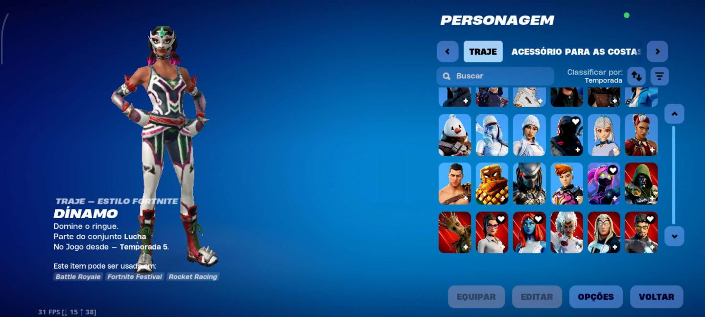 Conta fortnite com skins tryhard e OG Valor negociável pra sair rápido