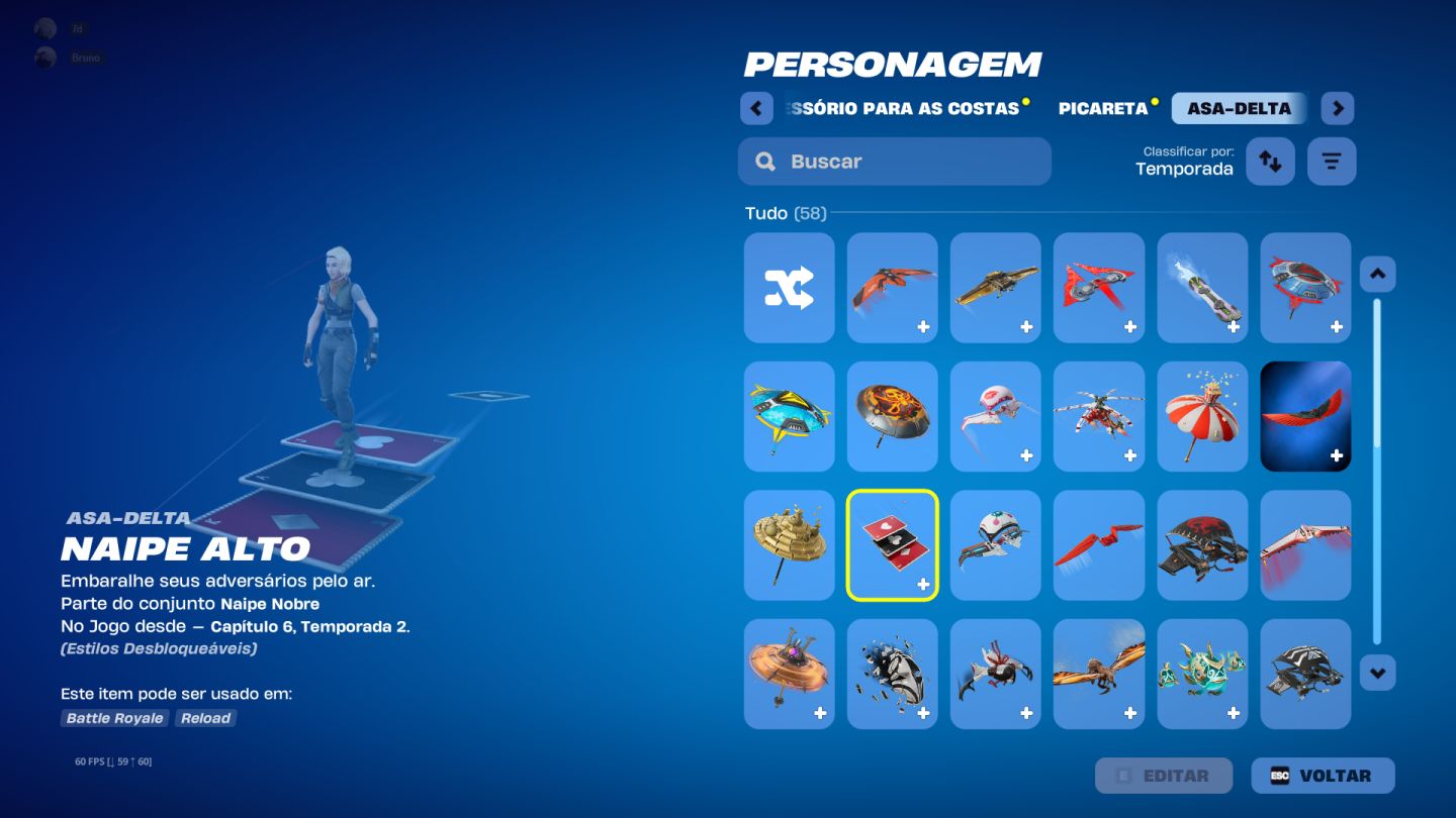 Conta com as melhores skin FORTNITE