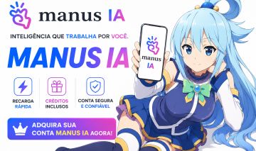 (TA BARATO DMAIIIS) CRÉDITOS MANUS IA [RECARGA DIRETO NA SUA CONTA]