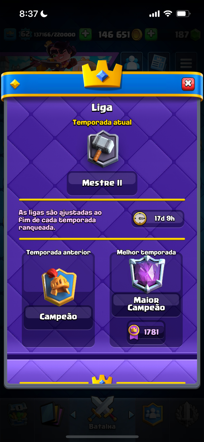 Conta CLASH ROYALE MAIOR CAMPEAO VARIOS EMOJIS RAROS E 8 ANOS DE CONTA