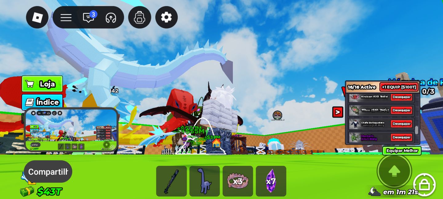 Conta de Roblox gemada