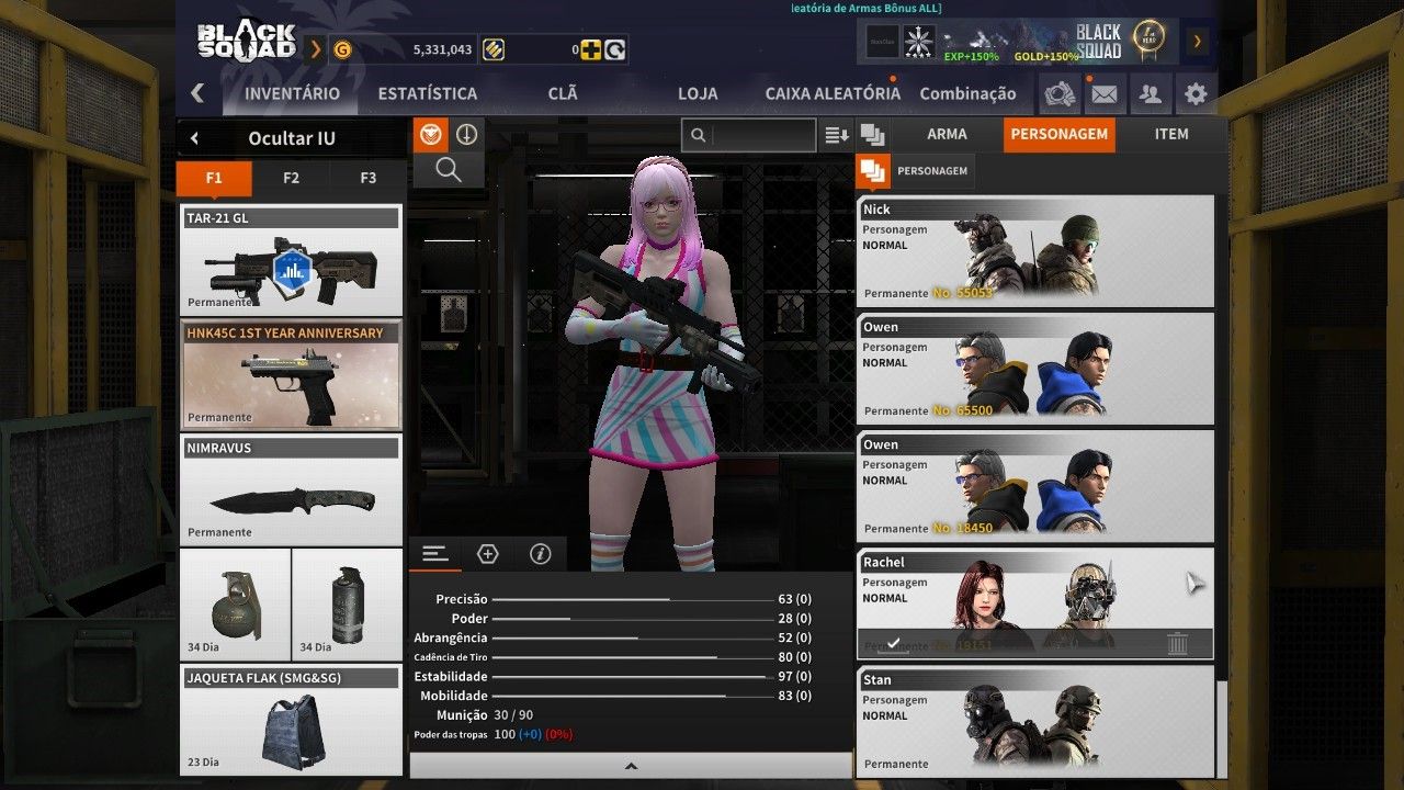 CONTA BLACK SQUAD - CONTA STEAM