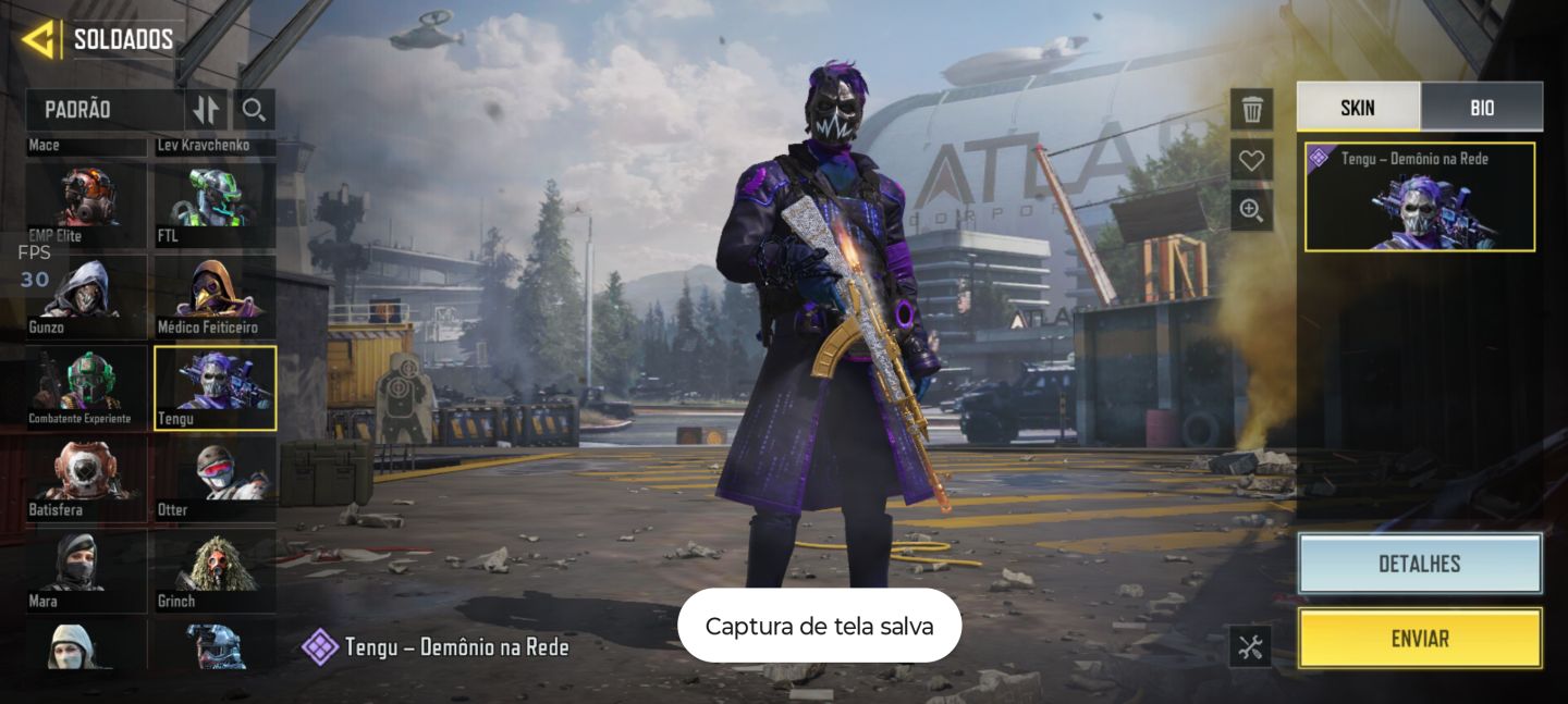 Conta antiga 6 anos,todos personagens e skins antigas e skins de armas