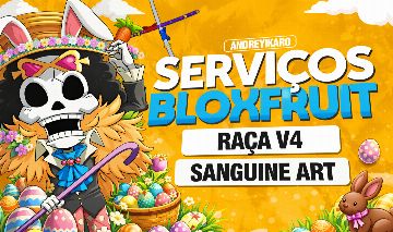 SERVIÇOS BLOXFRUITS -DRACO, SANGUINE ART, RAÇA V4 BLOX FRUITS (NÃO É CONTA)