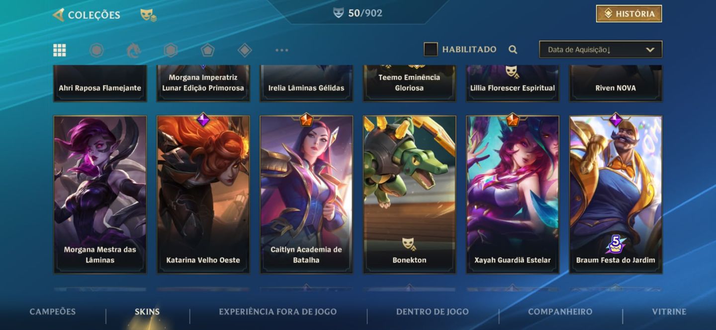 Conta WILD RIFT - Main/Mono Katarina + 50 Skins (metade fadinha e masc)